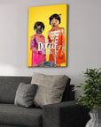 'The Doggo Beatles' Personalized 2 Pet Canvas