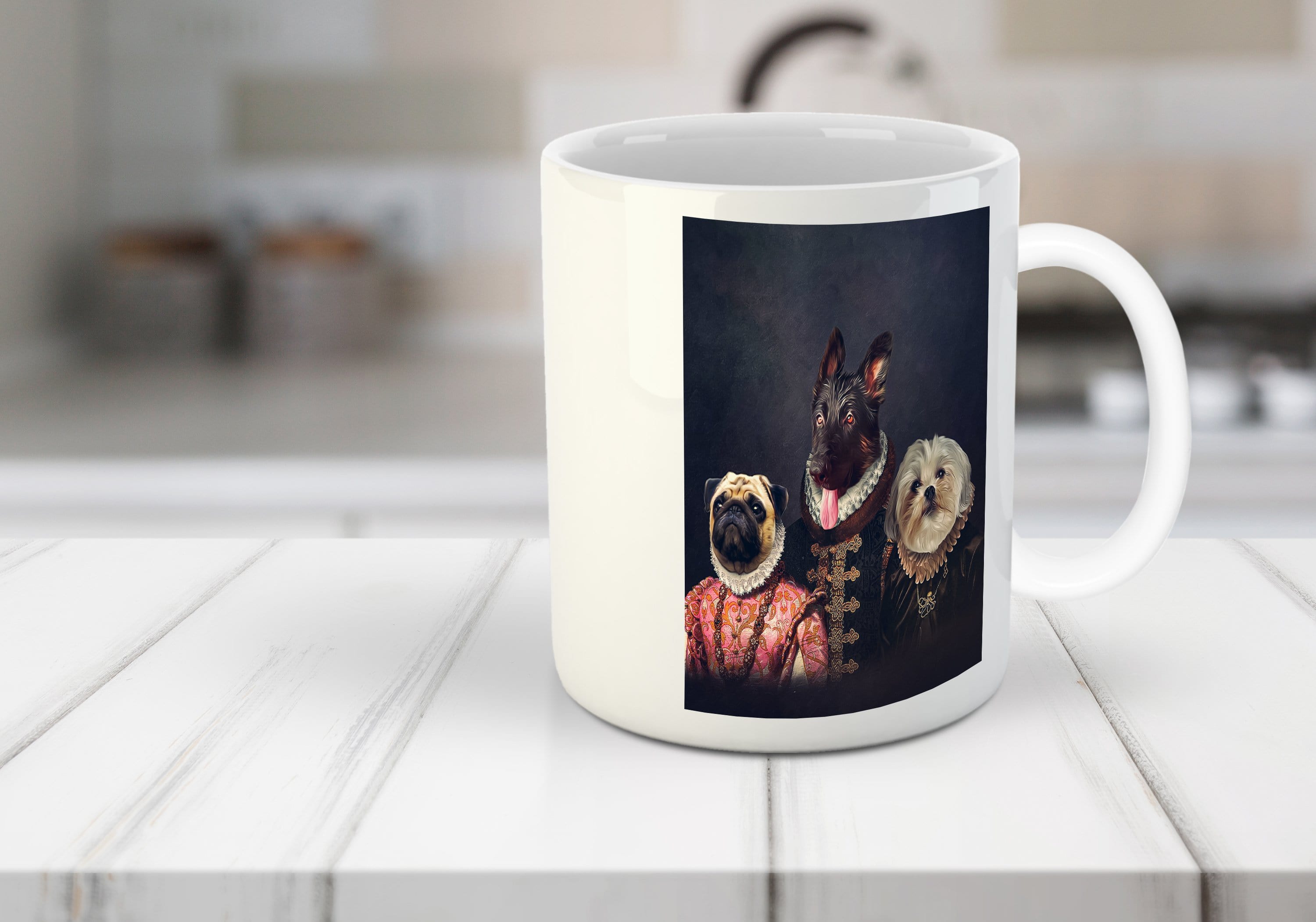 &#39;The Duke Family&#39; Custom 3 Pet Mug