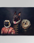 'The Duke Family' Personalized 3 Pet Blanket