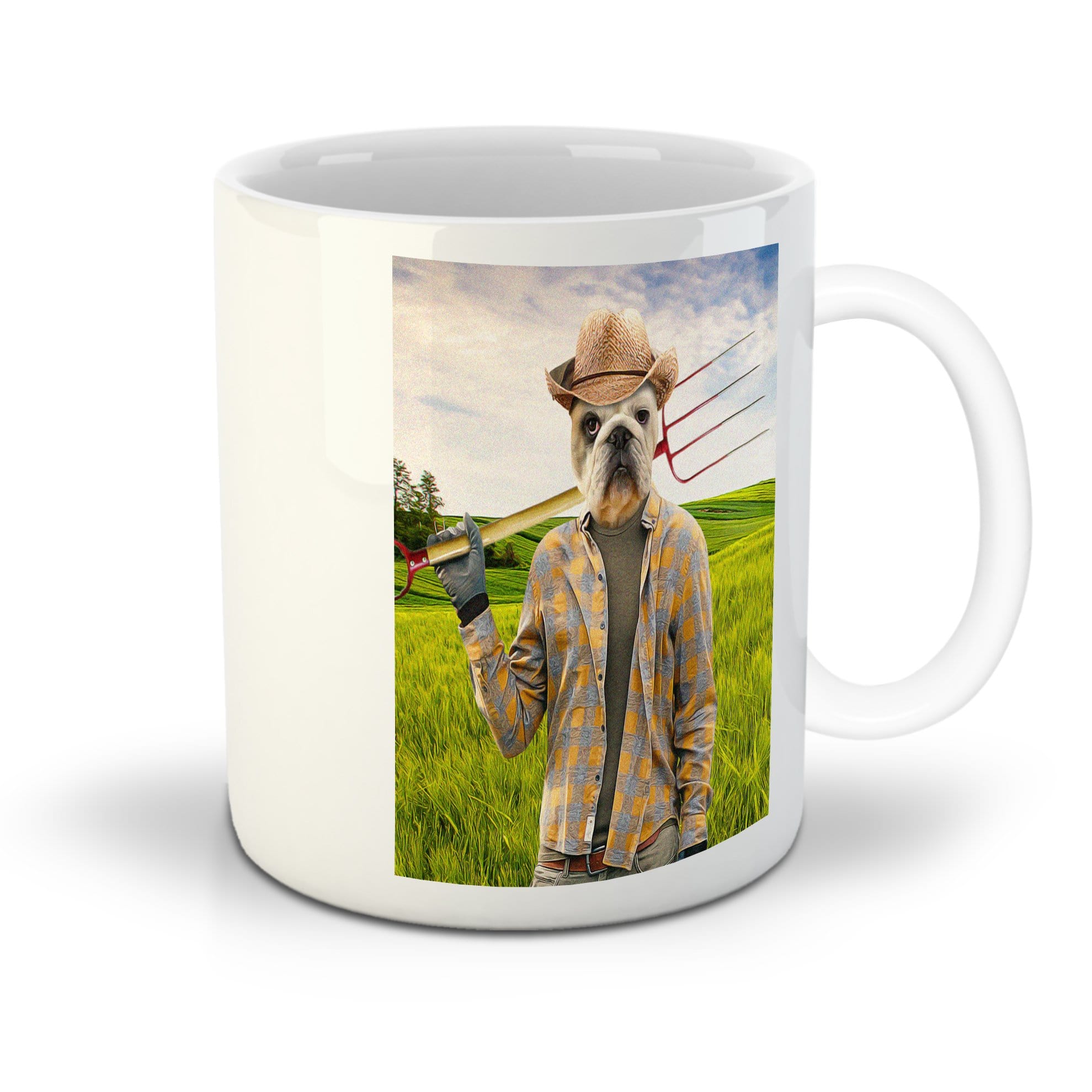 &#39;The Farmer&#39; Personalized Pet Mug