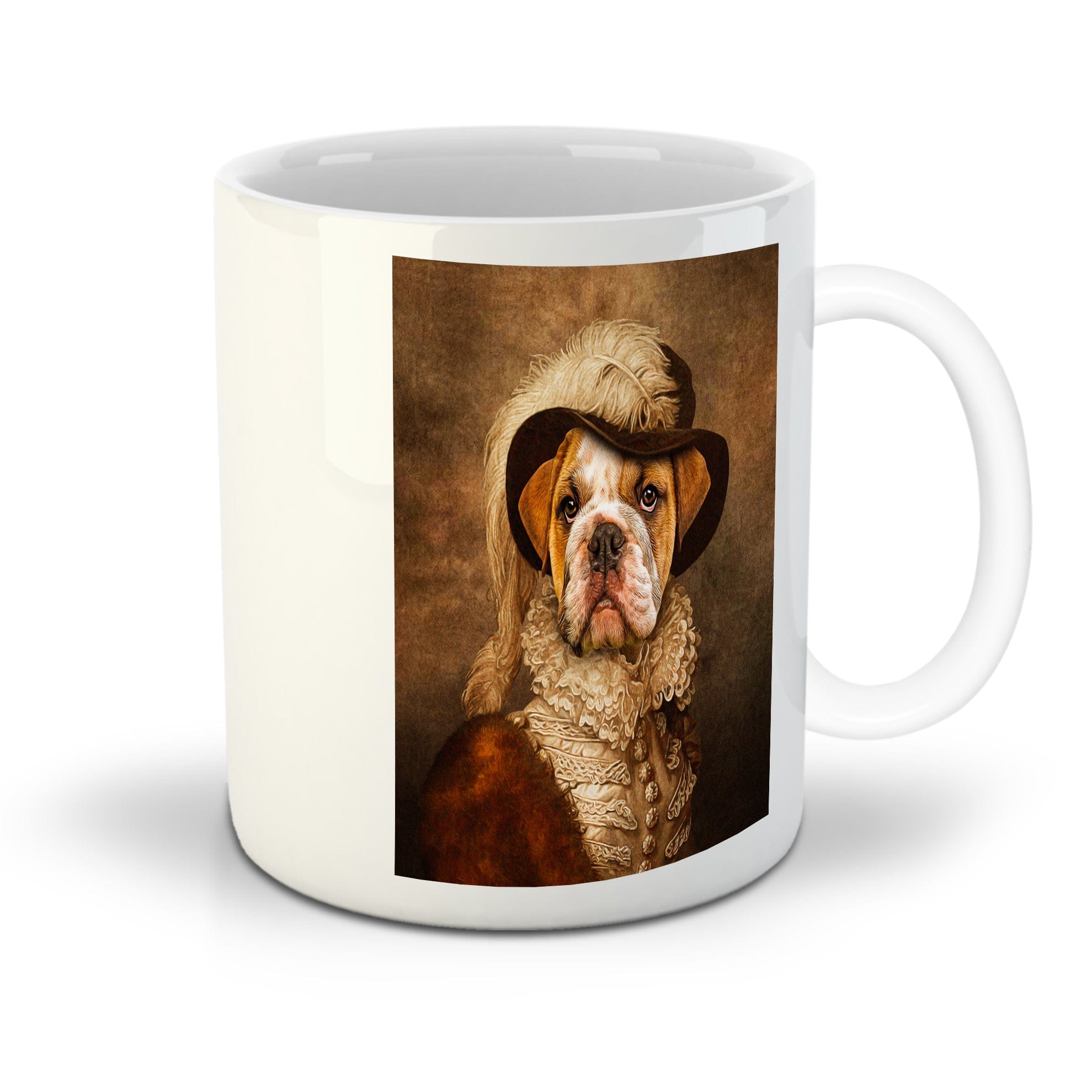 &#39;The Feathered Dame&#39; Personalized Pet Mug