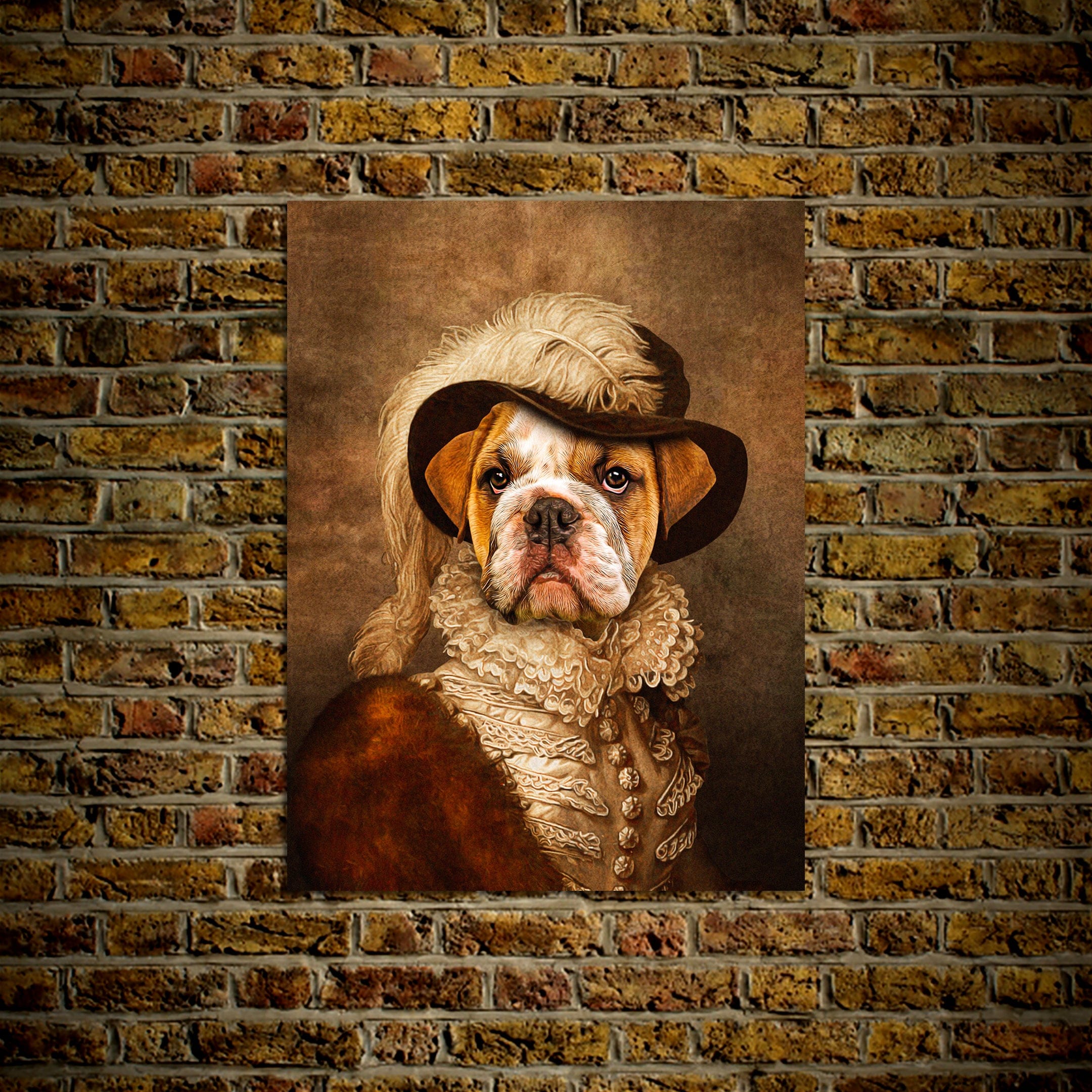 &#39;The Feathered Dame&#39; Personalized Pet Poster