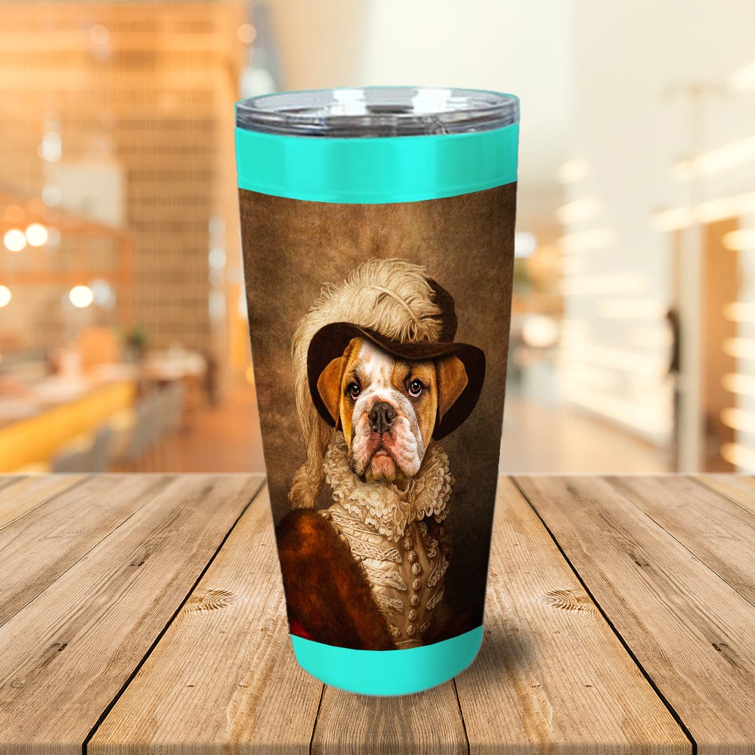 &#39;The Feathered Dame&#39; Personalized Tumbler