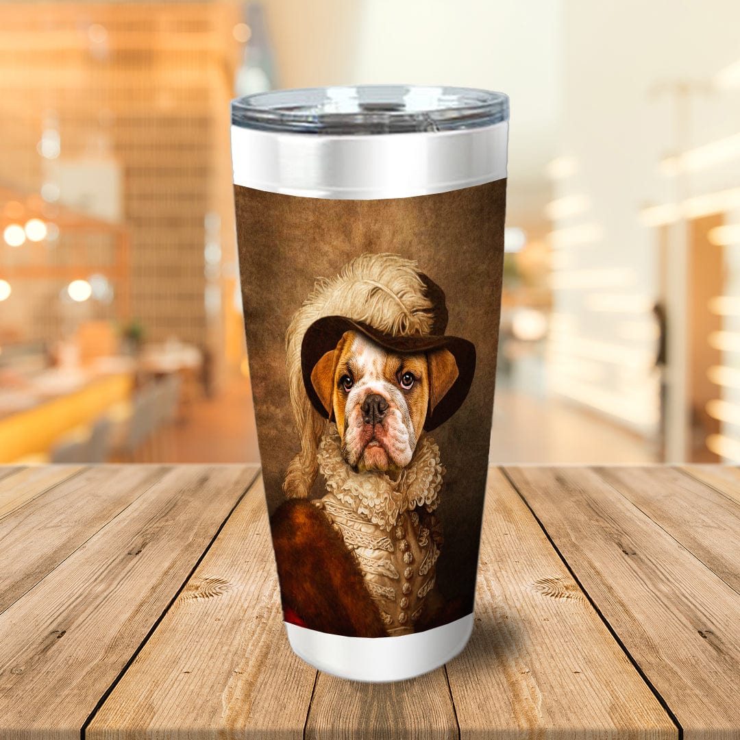 &#39;The Feathered Dame&#39; Personalized Tumbler