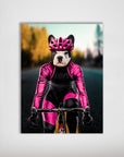 'The Female Cyclist' Personalized Pet Poster