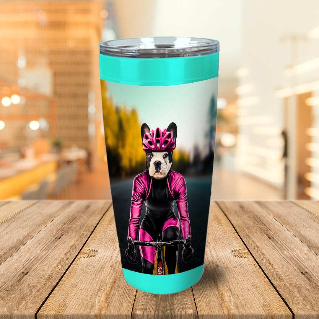 'The Female Cyclist' Personalized Tumbler