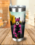 'The Female Cyclist' Personalized Tumbler