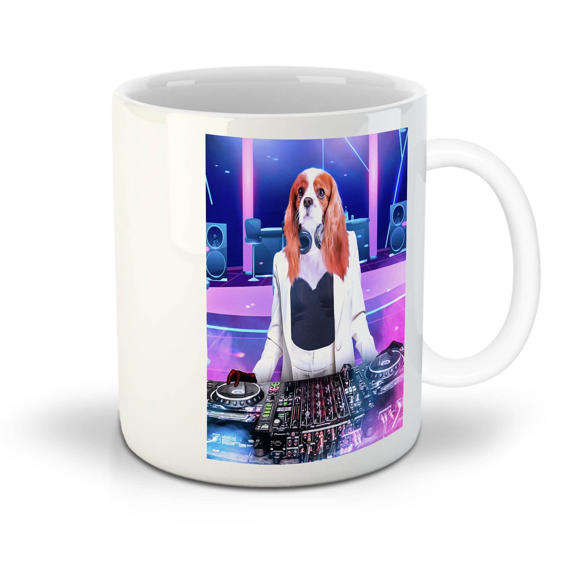 &#39;The Female DJ&#39; Personalized Pet Mug