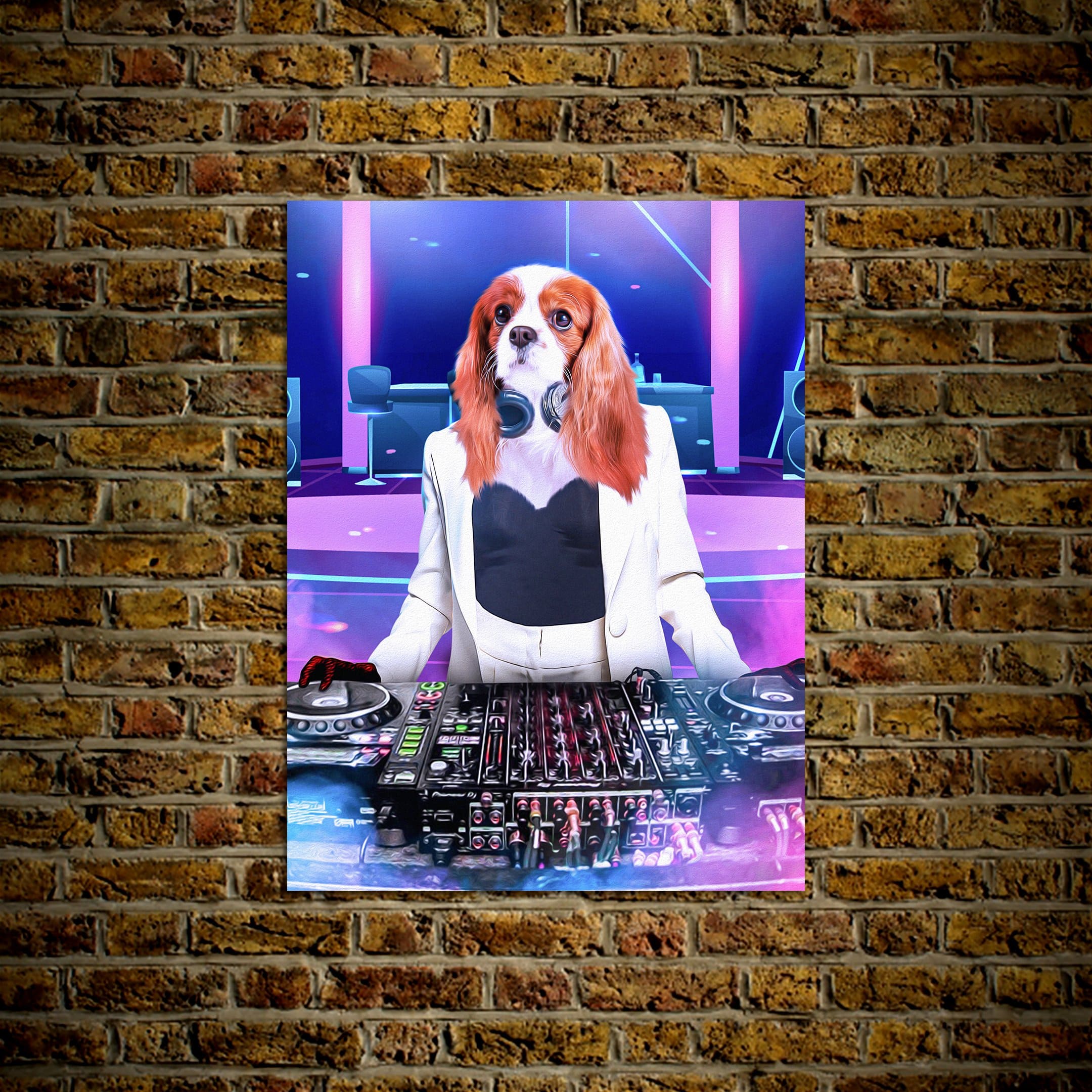 &#39;The Female DJ&#39; Personalized Pet Poster