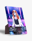 'The Female DJ' Personalized Pet Standing Canvas