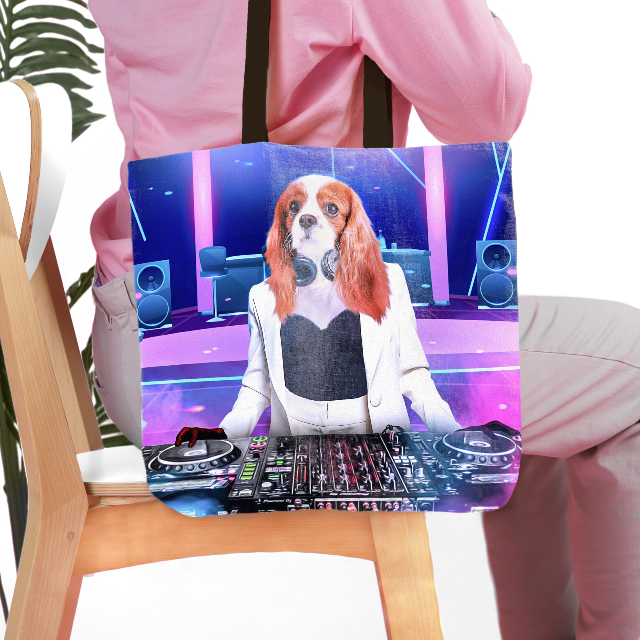 &#39;The Female DJ&#39; Personalized Tote Bag