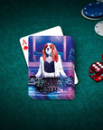 'The Female DJ' Personalized Pet Playing Cards