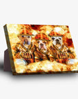 'The Firefighters' Personalized 3 Pet Standing Canvas