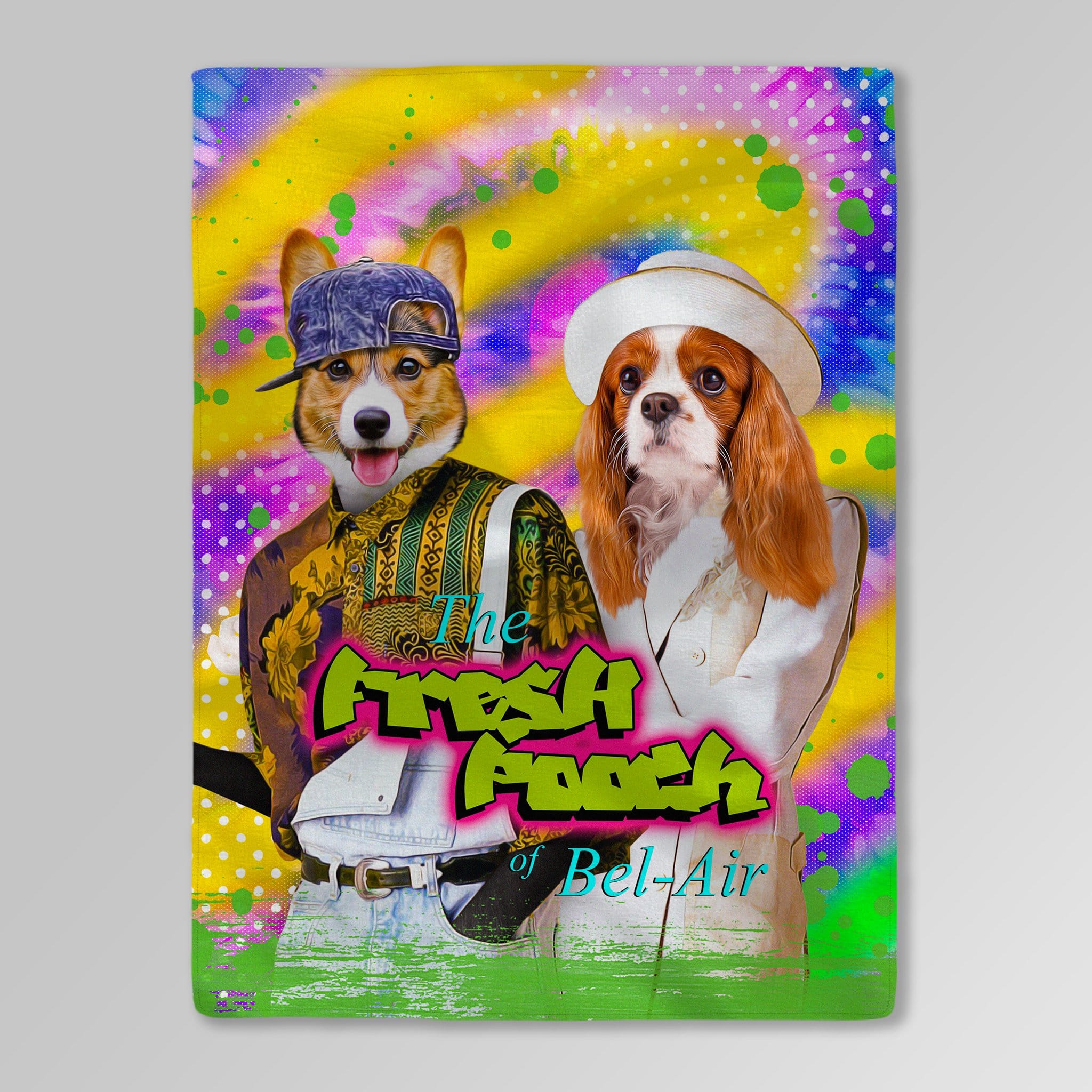 Manta personalizada para 2 mascotas &#39;The Fresh Pooch&#39;