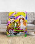'The Fresh Pooch' Personalized 2 Pet Blanket