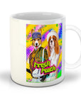 Taza personalizada para 2 mascotas 'The Fresh Pooch'