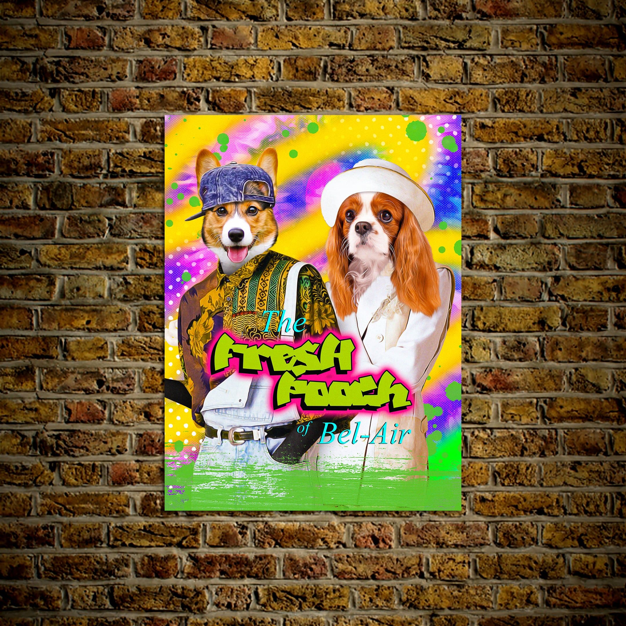 &#39;The Fresh Pooch&#39; Personalized 2 Pet Poster