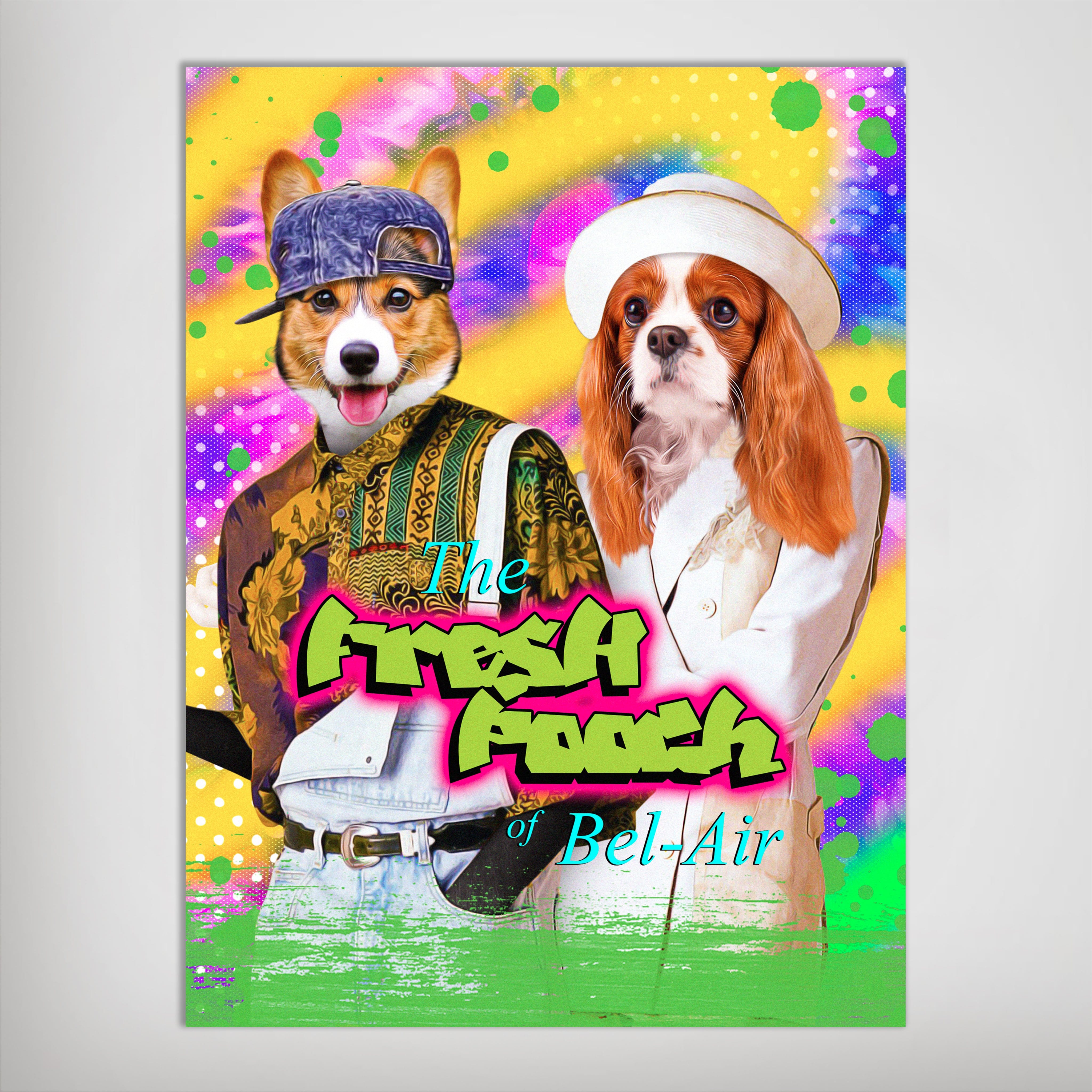 Póster personalizado para 2 mascotas &#39;The Fresh Pooch&#39;