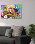 'The Fresh Pooch' Personalized 3 Pet Canvas
