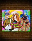 Póster personalizado con 3 mascotas 'The Fresh Pooch'