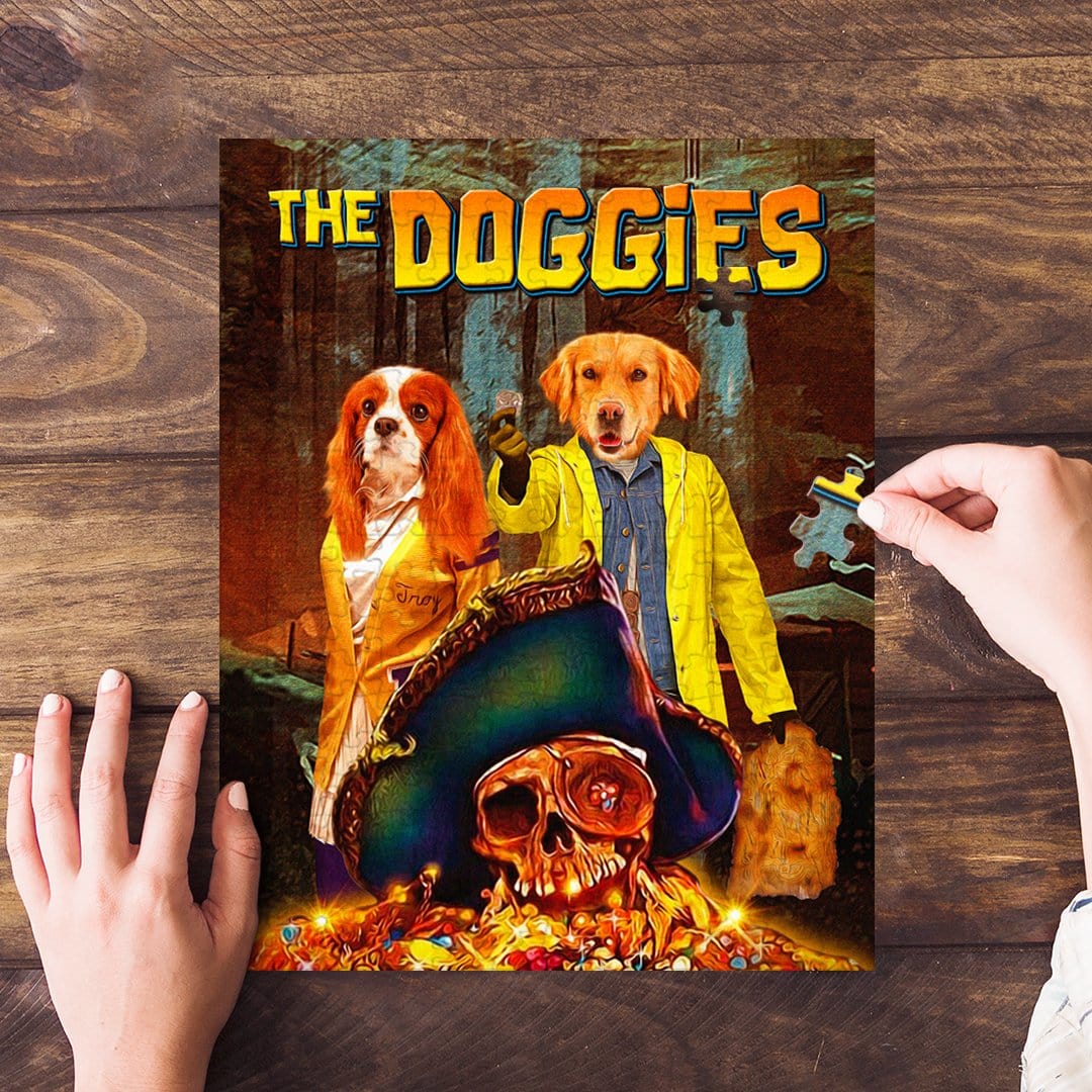 &#39;The Doggies&#39; Personalized 2 Pet Puzzle