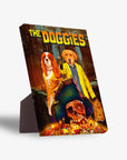 'The Doggies' Personalized 2 Pet Standing Canvas