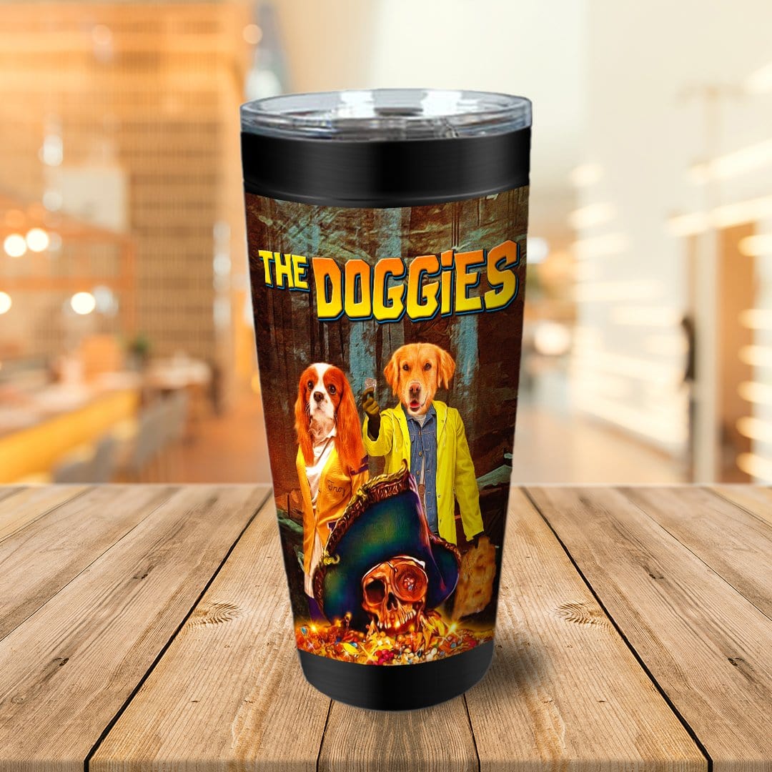 &#39;The Doggies&#39; Personalized 2 Pet Tumbler