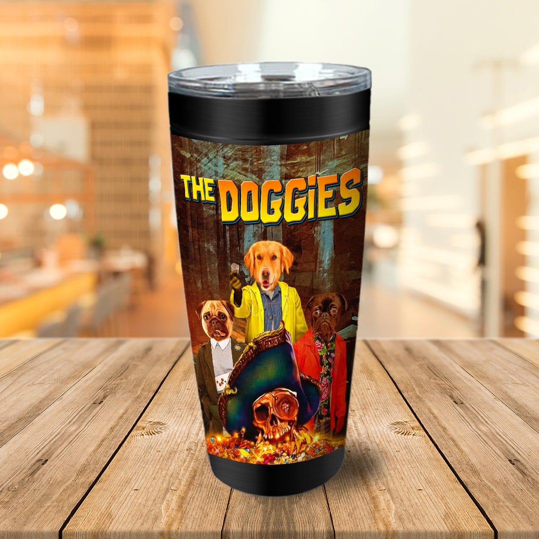 &#39;The Doggies&#39; Personalized 3 Pet Tumbler