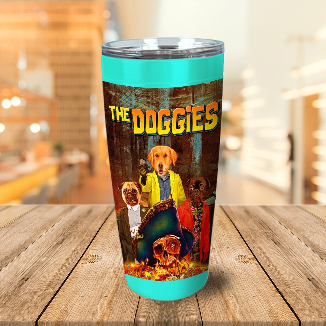 Vaso personalizado para 3 mascotas &#39;The Doggies&#39;