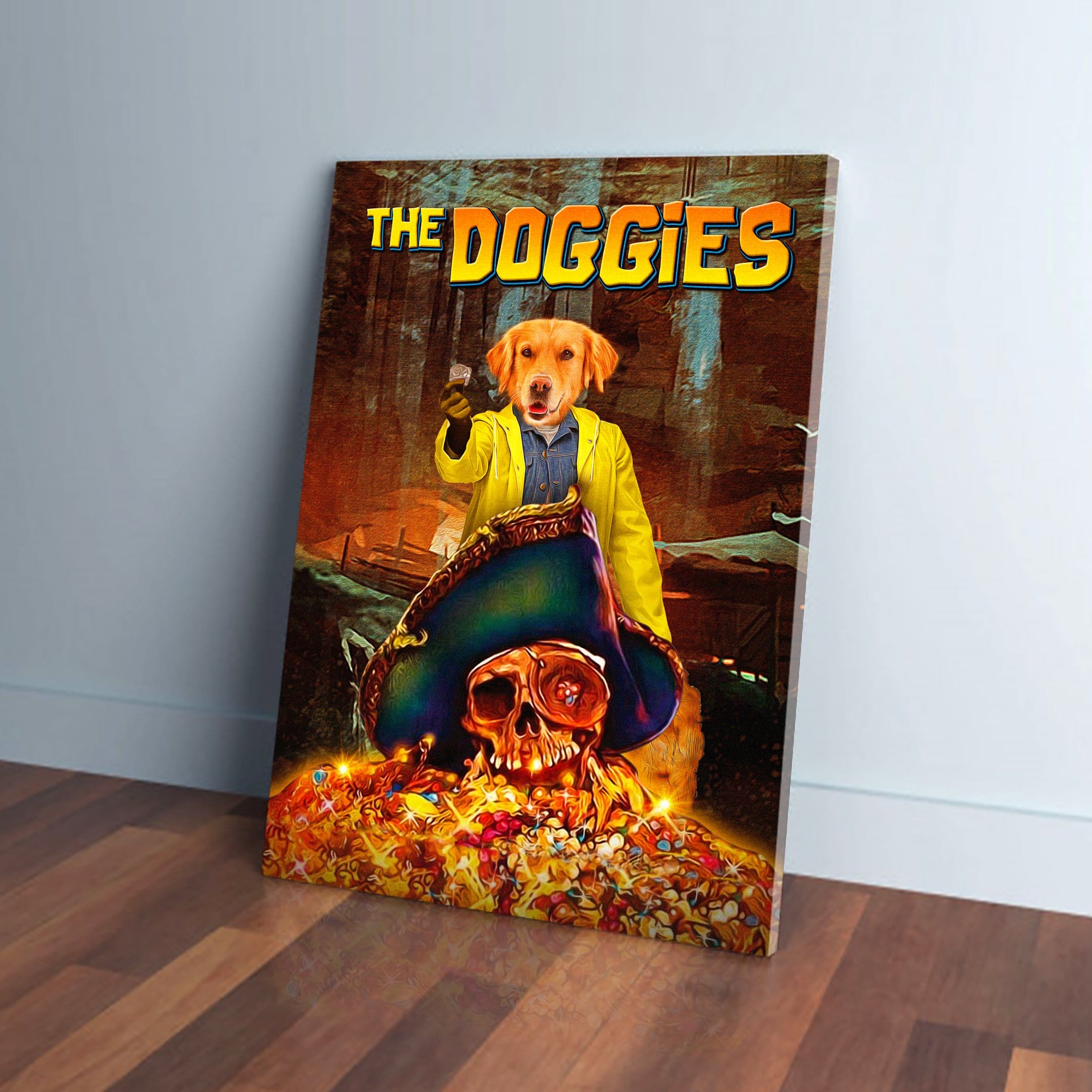 &#39;The Doggies&#39; Personalized Pet Canvas