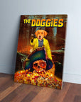 Lienzo personalizado para mascotas 'Los Doggies'