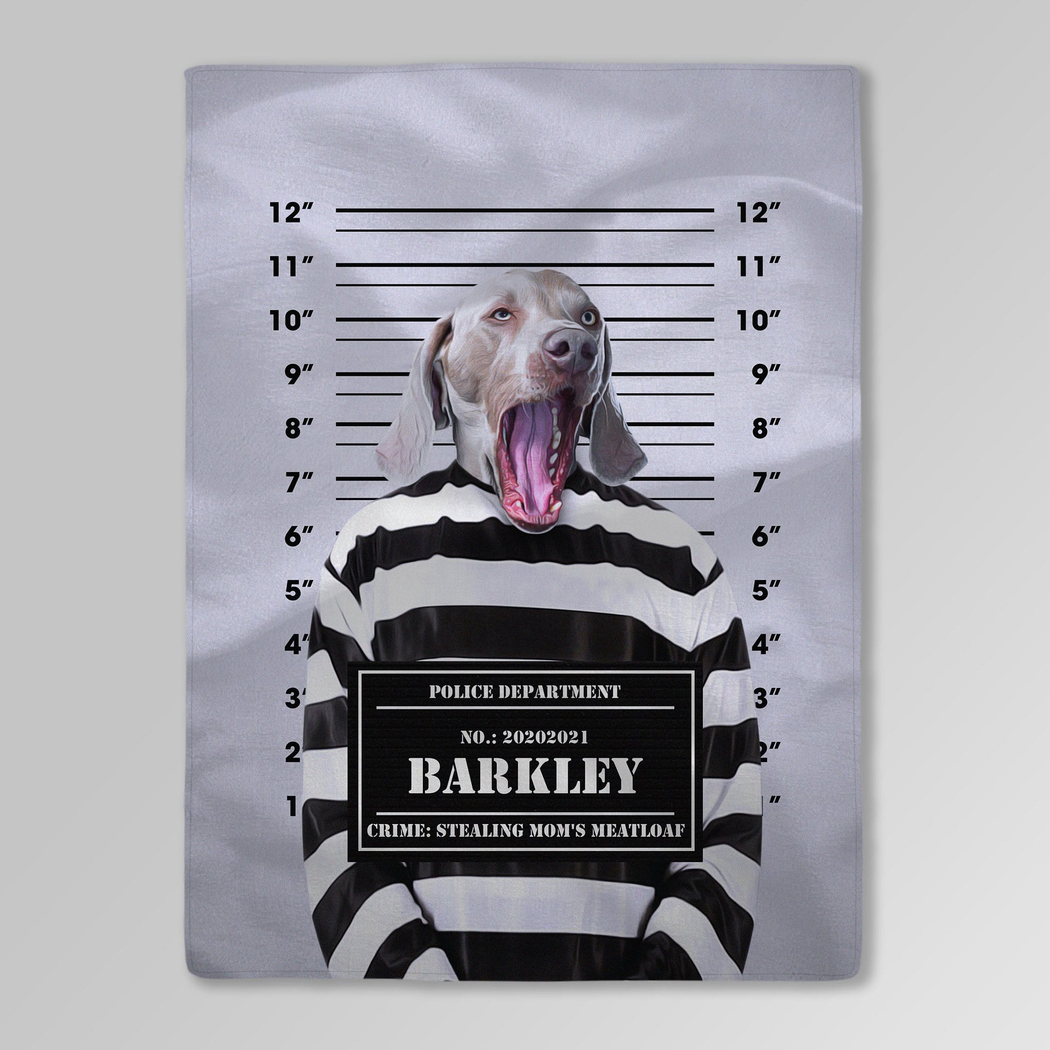 &#39;The Guilty Doggo&#39; Personalized Pet Blanket