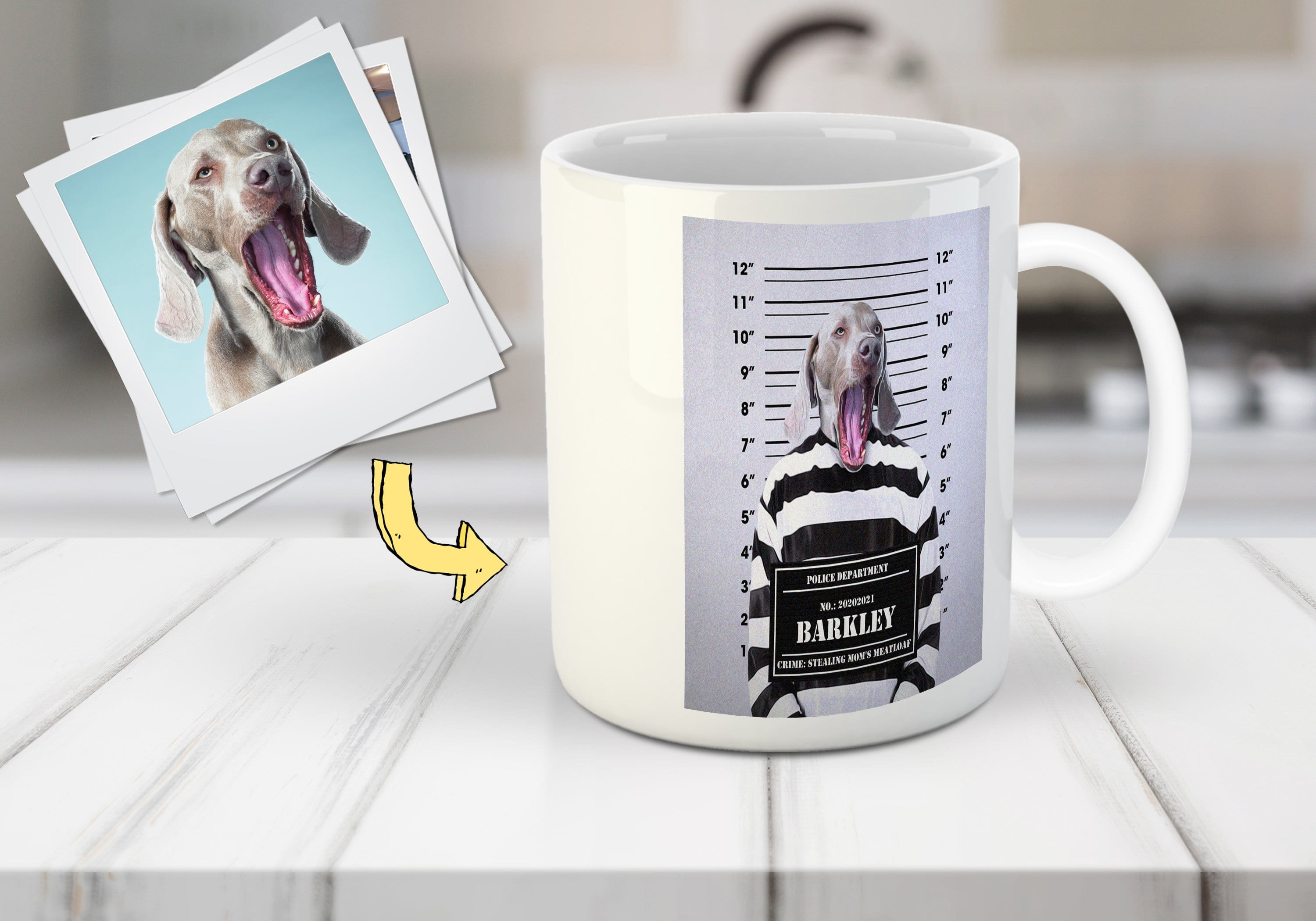 &#39;The Guilty Doggo&#39; Personalized Pet Mug