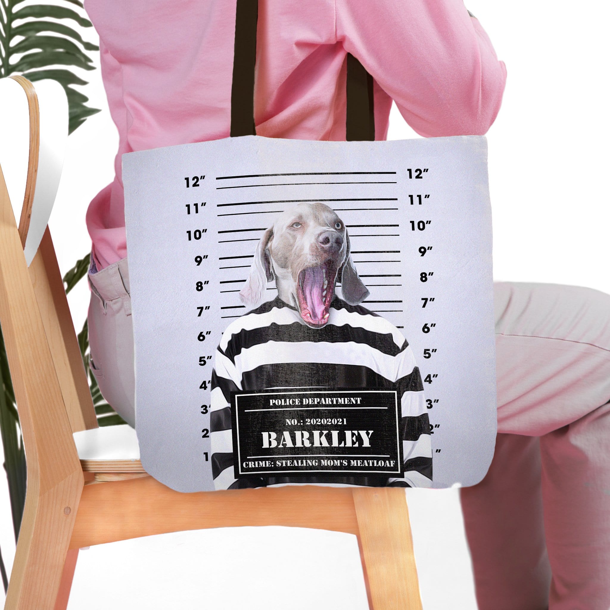 &#39;The Guilty Doggo&#39; Personalized Tote Bag