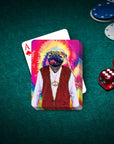 'The Hippie (Male)' Personalized Pet Playing Cards