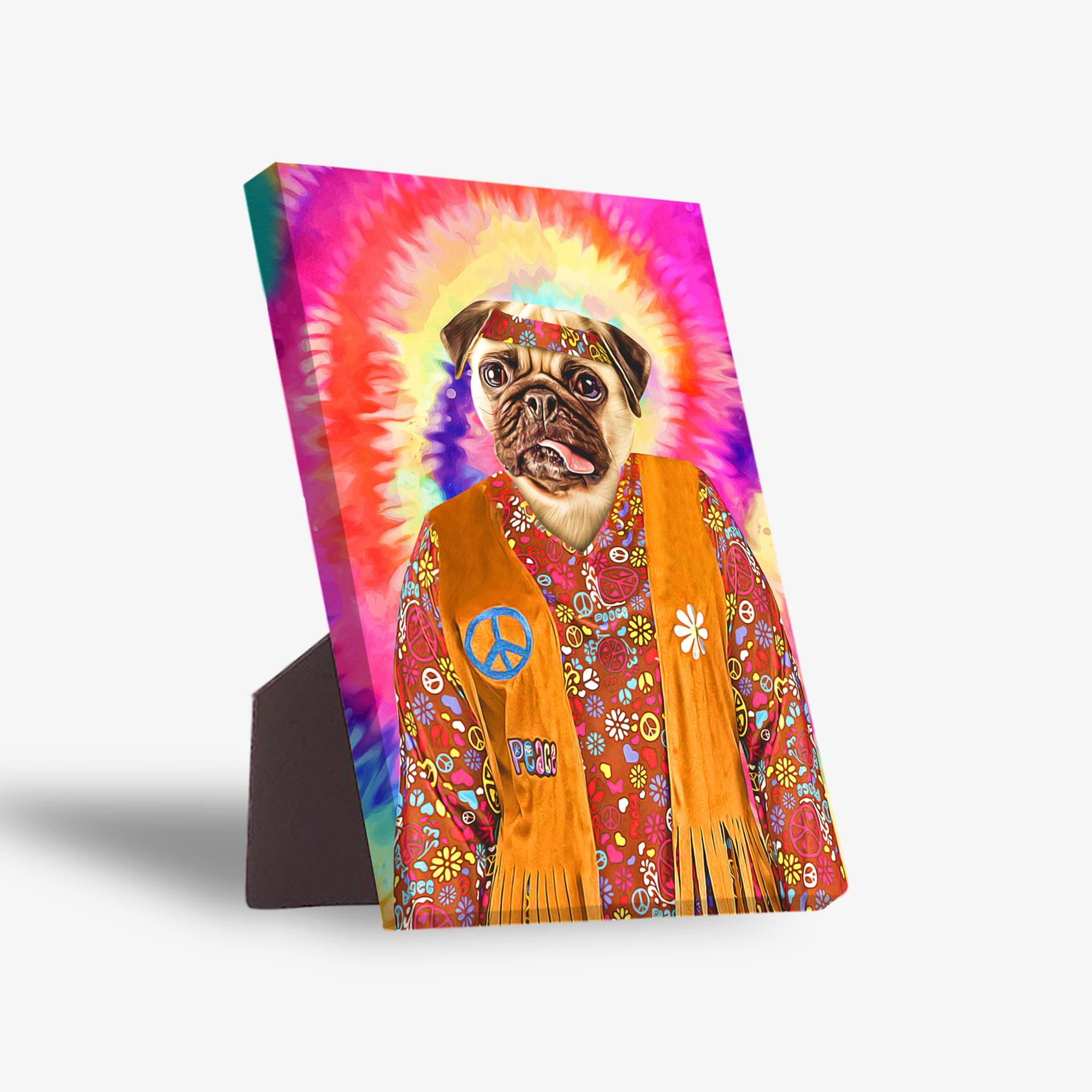 &#39;The Hippie (Female)&#39; Personalized Pet Standing Canvas