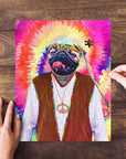 'The Hippie (Male)' Personalized Pet Puzzle