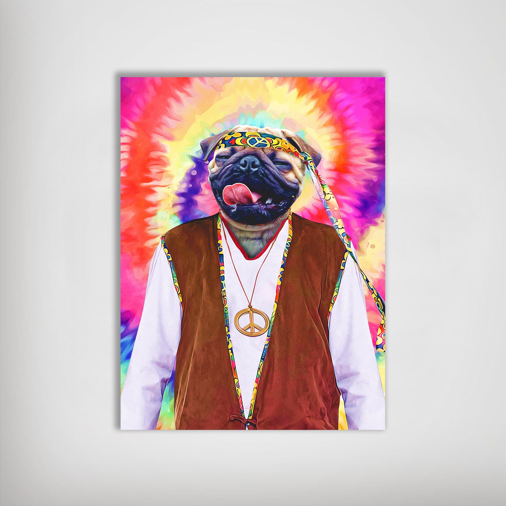 &#39;The Hippie (Male)&#39; Personalized Dog Poster