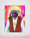 'The Hippie (Male)' Personalized Dog Poster