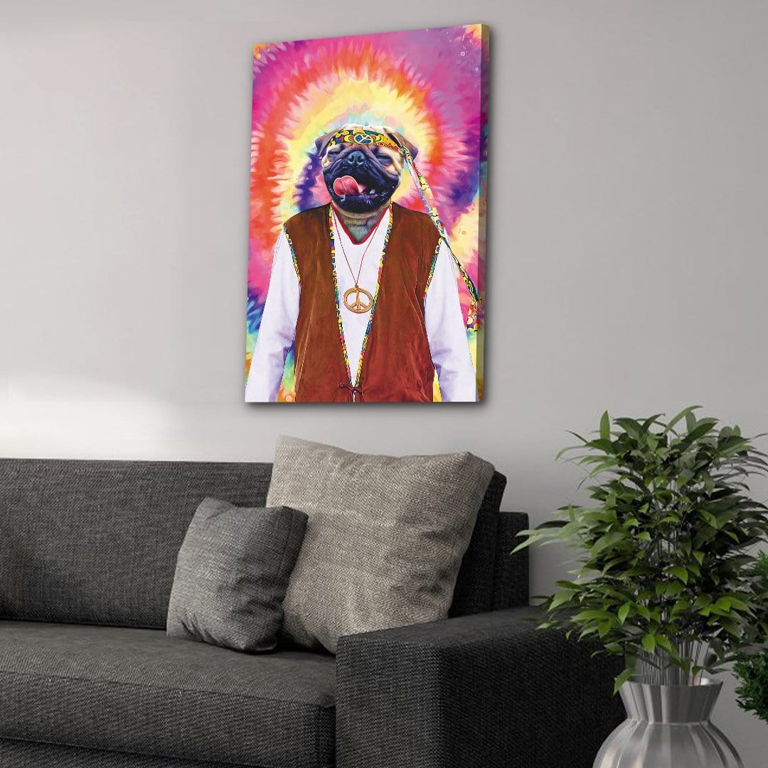 &#39;The Hippie (Male)&#39; Personalized Canvas
