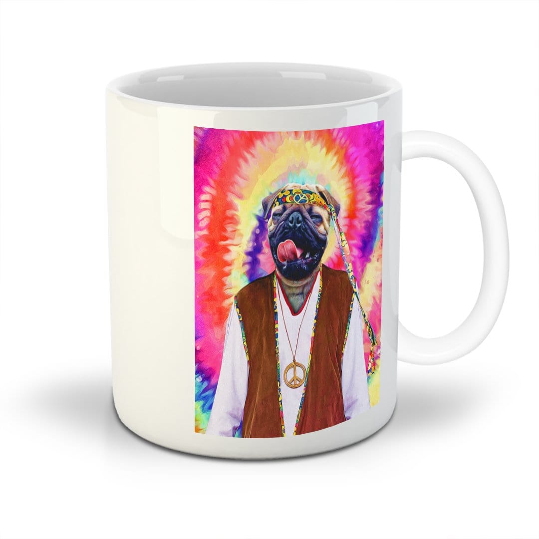 &#39;The Hippie (Male)&#39; Personalized Pet Mug