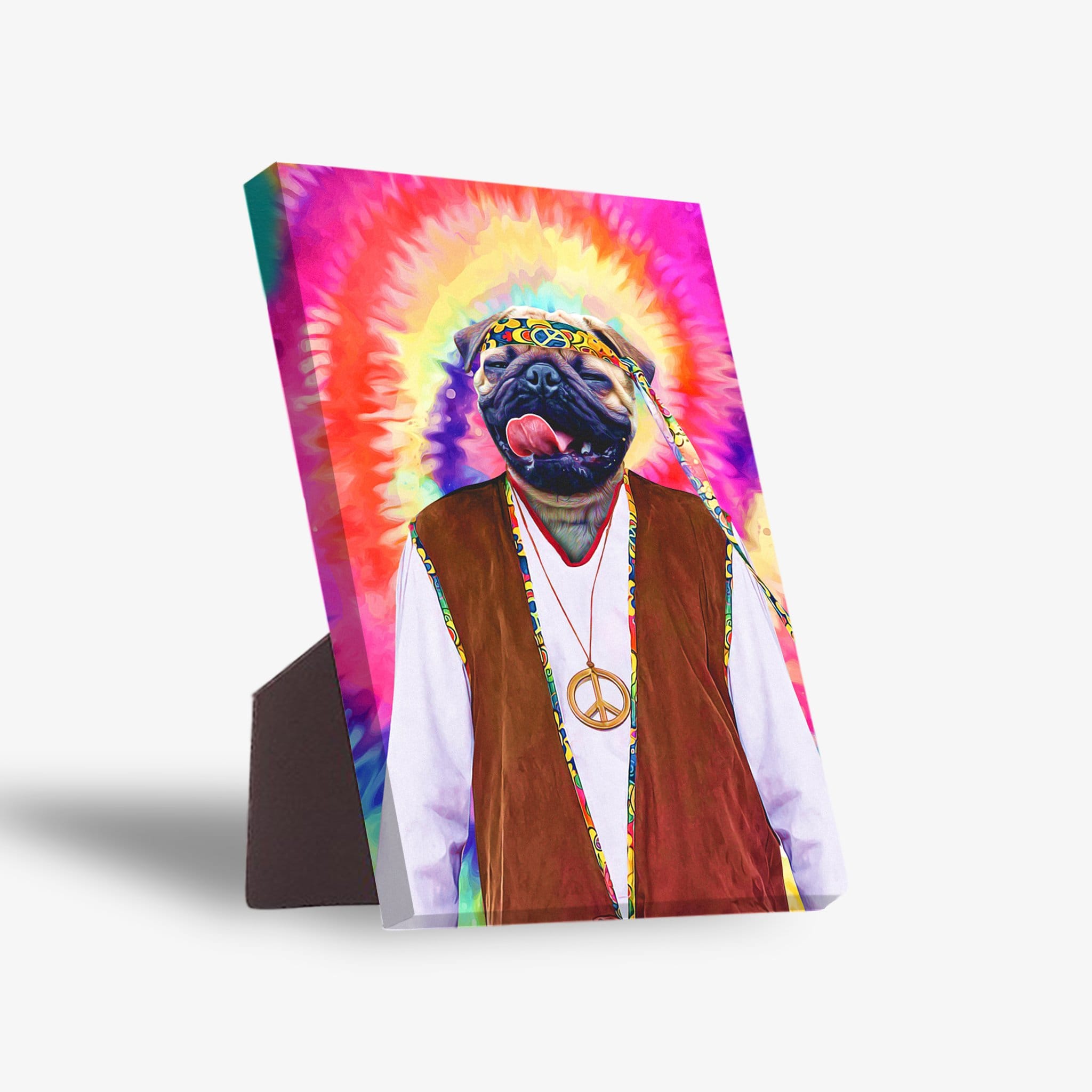 &#39;The Hippie (Male)&#39; Personalized Pet Standing Canvas