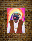 'The Hippie (Male)' Personalized Dog Poster