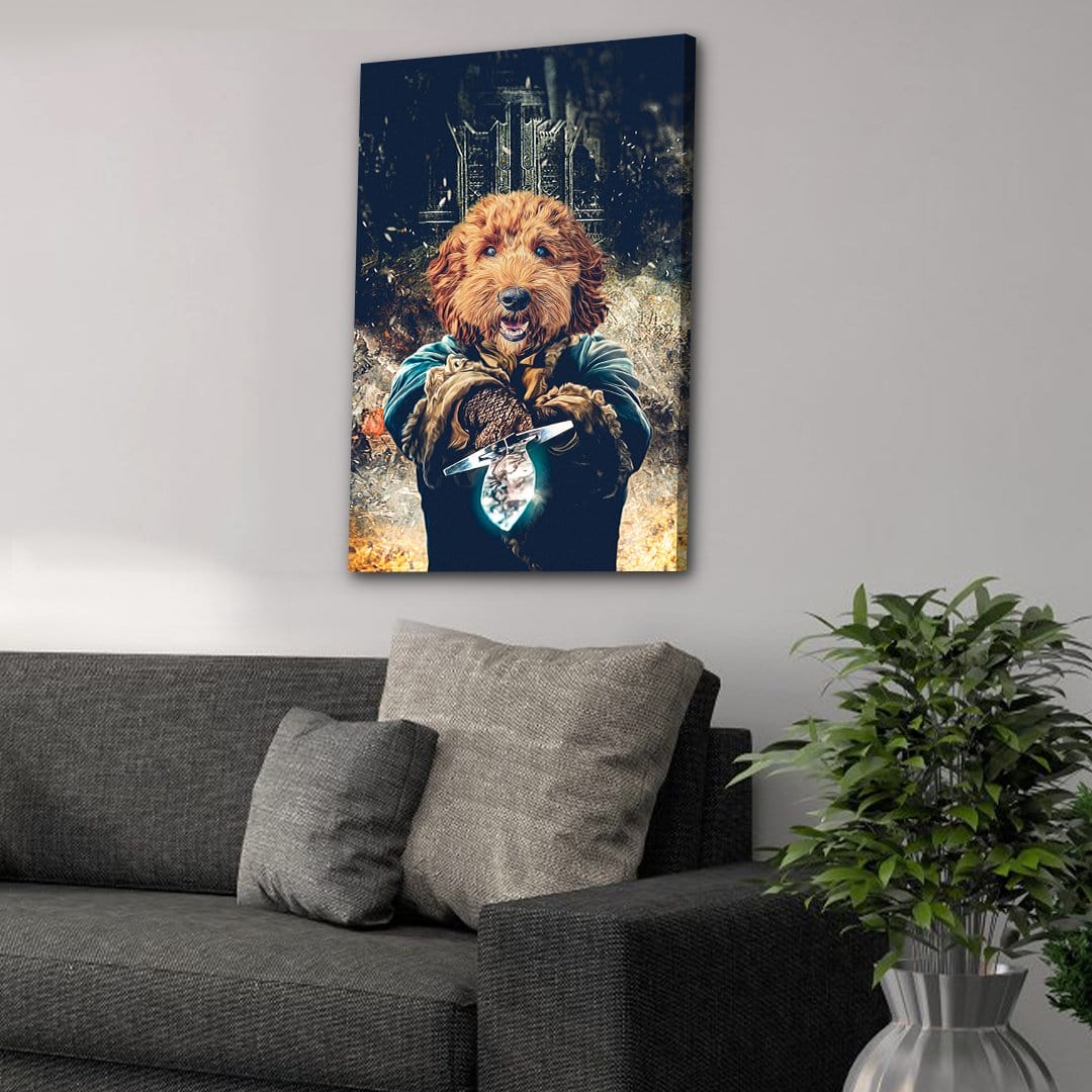 &#39;The Hobdogg&#39; Personalized Pet Canvas
