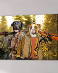 'The Hunters' Personalized 2 Pet Canvas