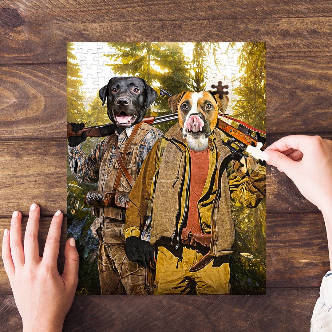 &#39;The Hunters&#39; Personalized 2 Pet Puzzle