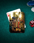 'The Hunters' Personalized 2 Pet Playing Cards