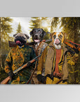 'The Hunters' Personalized 3 Pet Blanket