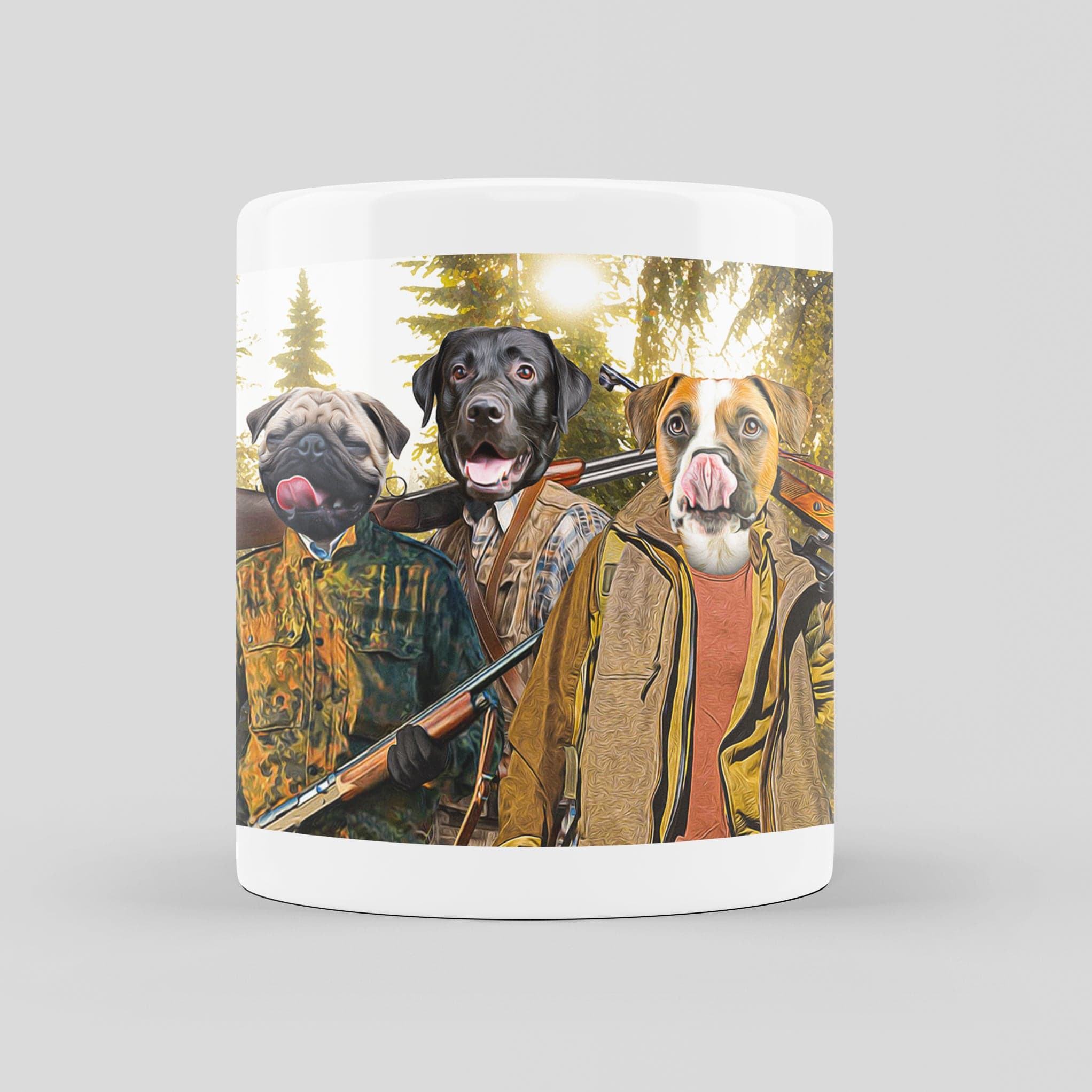 &#39;The Hunters&#39; Personalized 3 Pet Mug