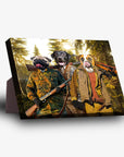 'The Hunters' Personalized 3 Pet Standing Canvas